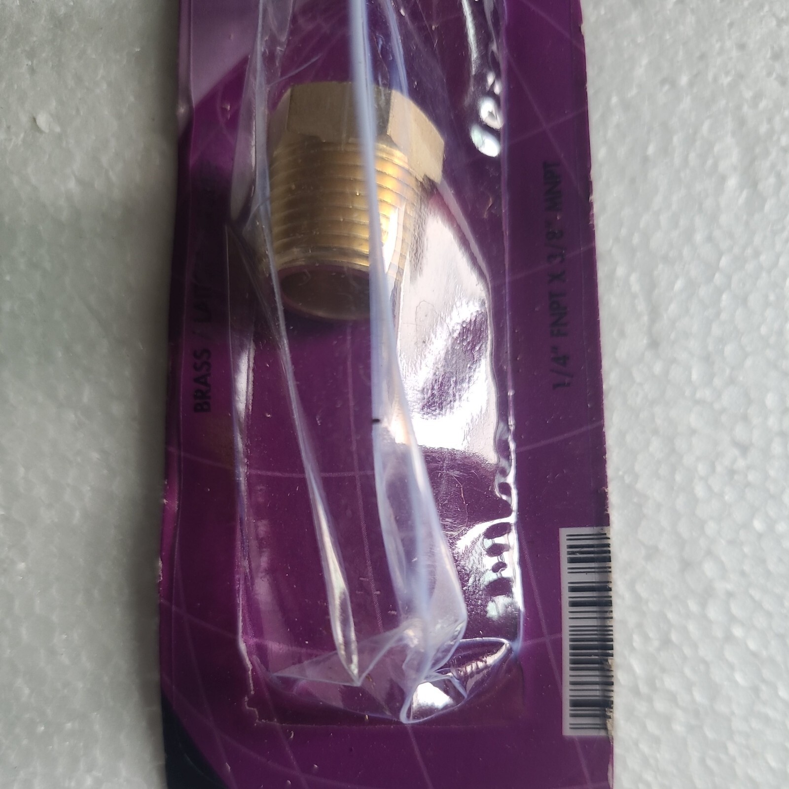 Forney 75535 Brass Reducing Bushing 1/4 FNPT to 3/8 MNPT, read description