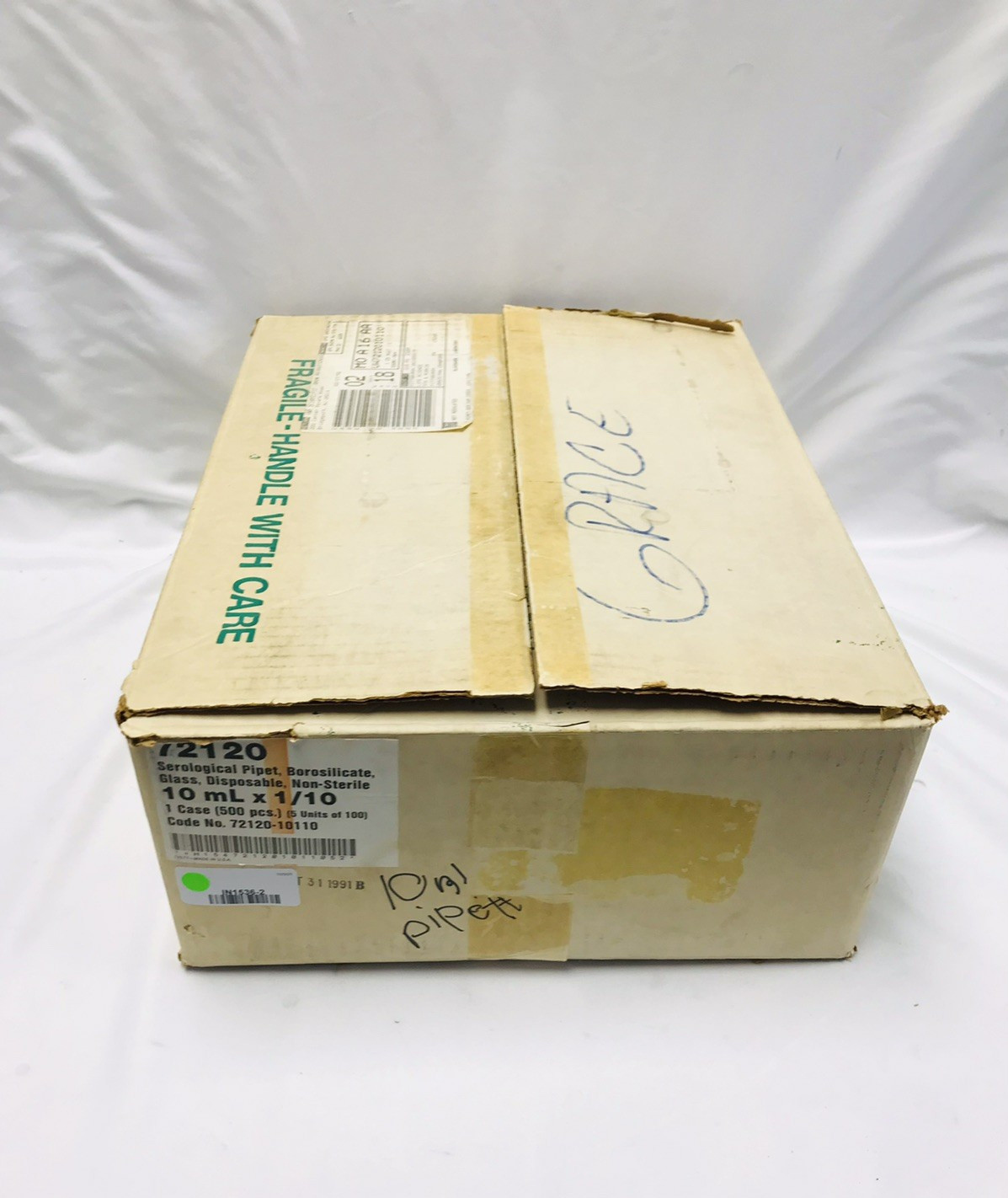 Kimble 72120-5110 – 5mL in 1/10 Pipets Glass Serological Non Sterile 500 Pack