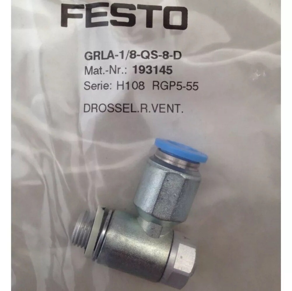 10PCS New FOR FESTO GRLA-1/8-QS-8-D 193145 one-way throttle valve replacement