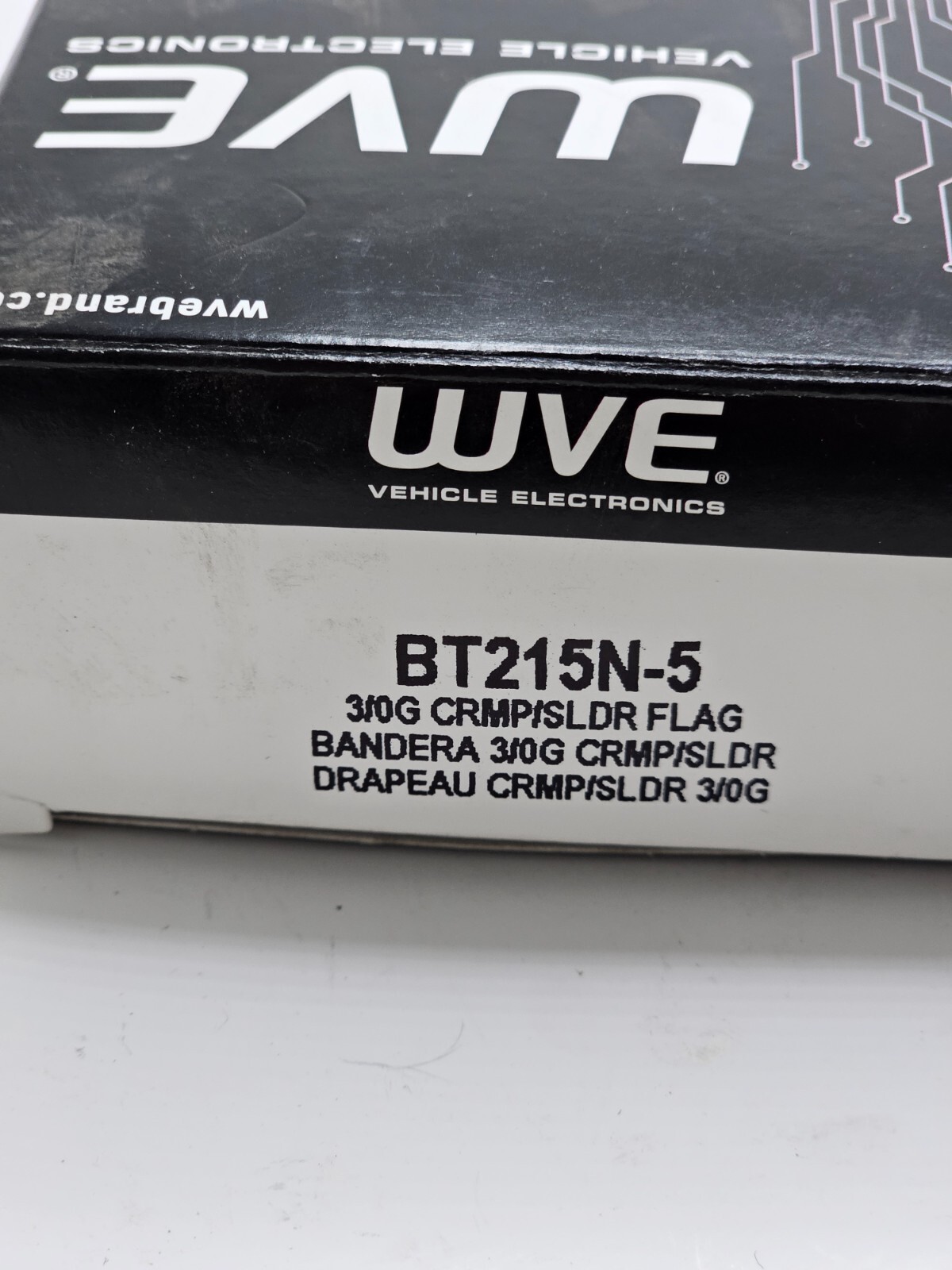 (QTY 5) WVE 3/0G NEG Flag Crimp BT215N-5