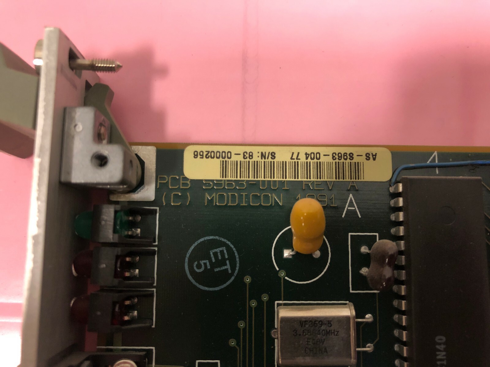 MODICON VME MVME PCB AS-S963-001 REV A S963-004 77 BOARD