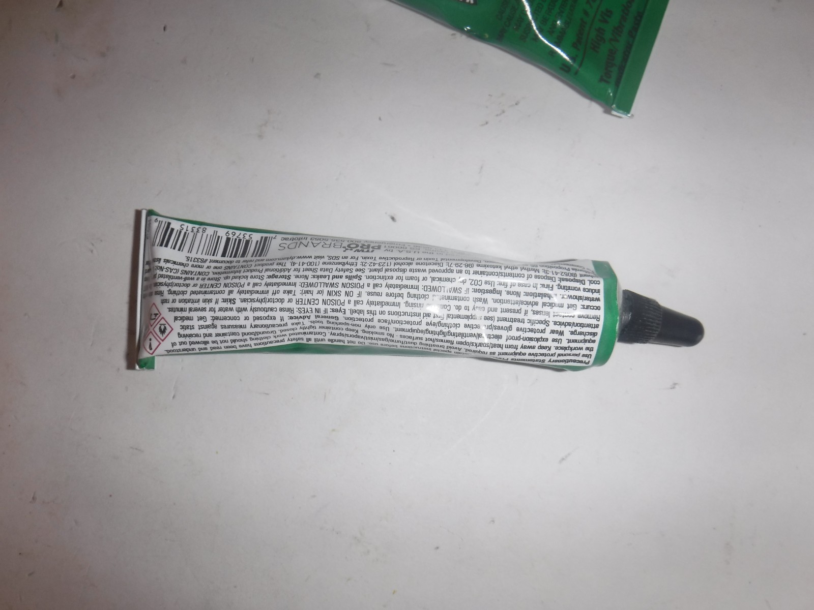 LOT OF 2 DYKEM 83315 Tamper Proof Torque Mark, Green (H9T)