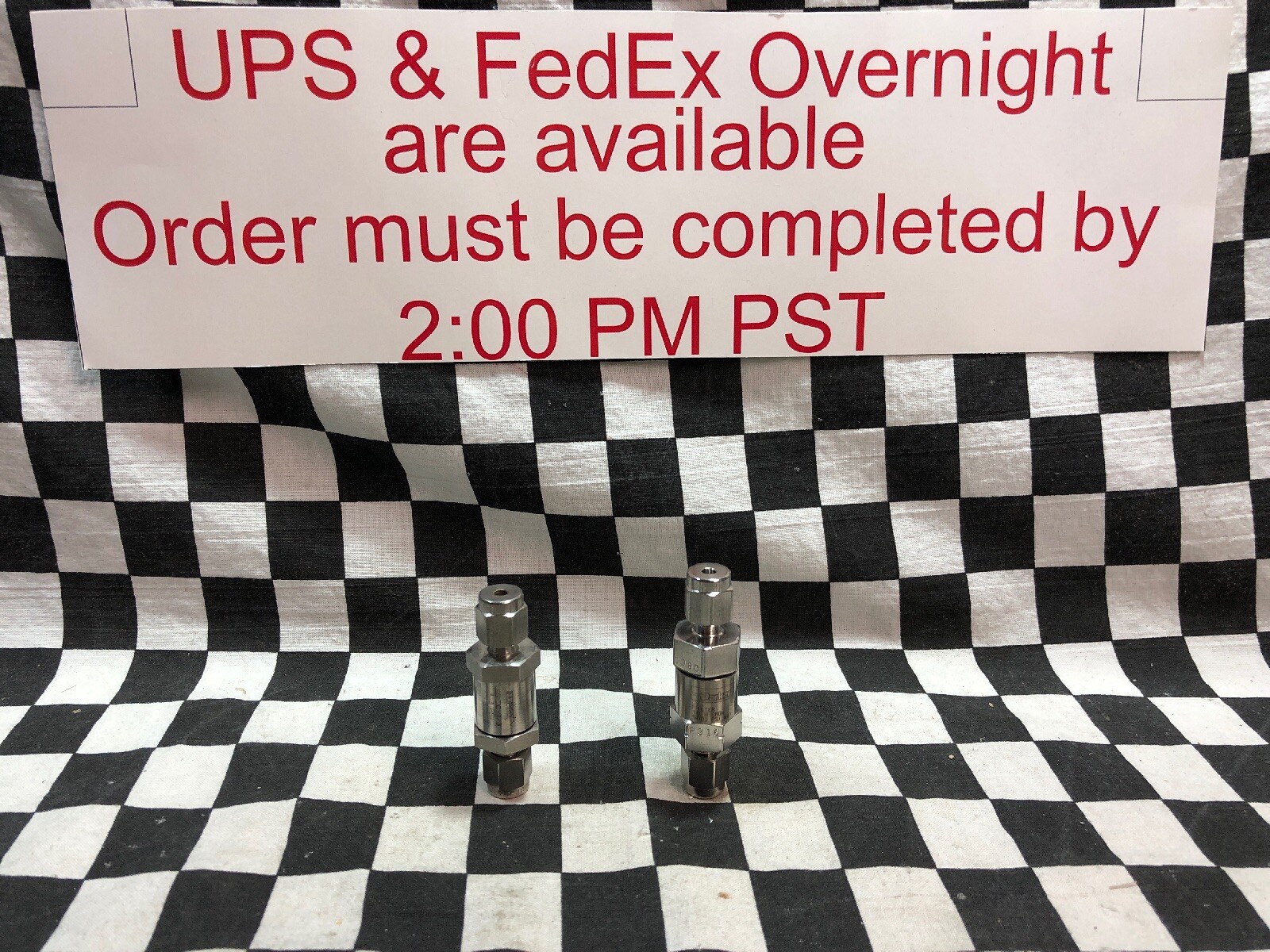 LOT OF 2, PARKER Inline Filter 2A-F2L-10-SS & SWAGELOK Check Valve SS-2C-1/3