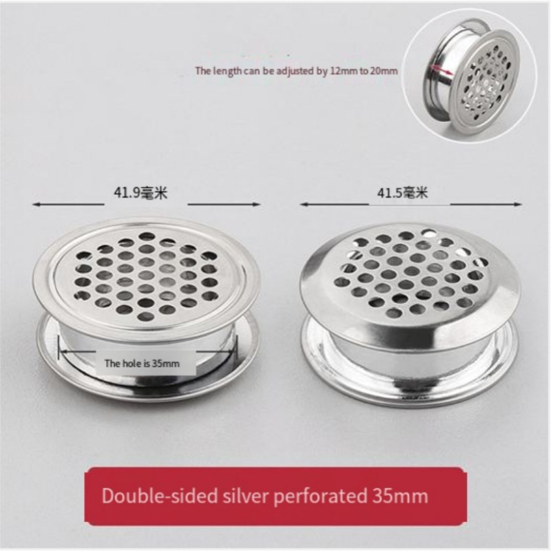 Kitchen Circular Mesh Perforated Ventilation Decorative Cover 3pcs