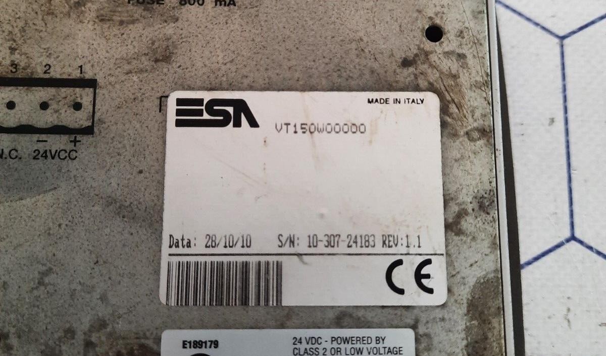ESA VT150W00000 Operator Panel