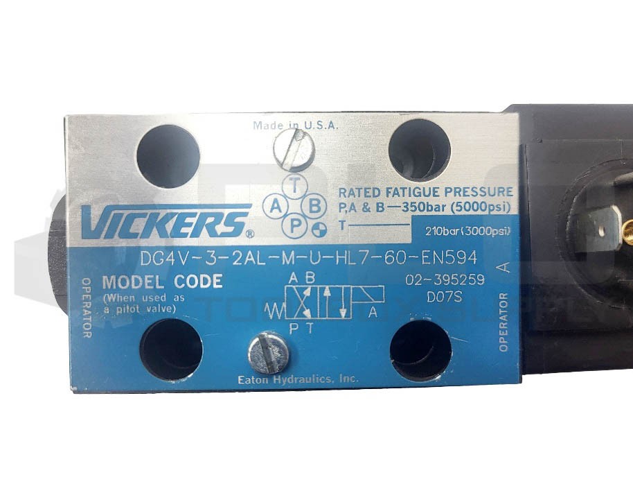 NEW VICKERS DG4V-3-2AL-M-U-HL7-60-EN594 VALVE W/ 02-111225 COIL 24 VDC 18W