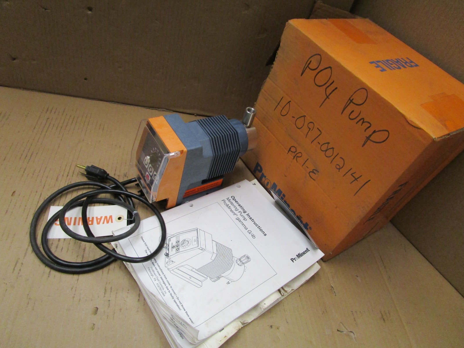 New Open Box ProMinent Fluid Controls G/4B 1201SS2 Metering Pump 52067AES