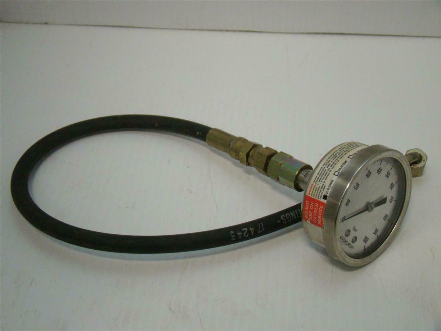 Ashcroft Glycerin Industrial Duralife Gauge 0-200psi AISI 316 Q-8962