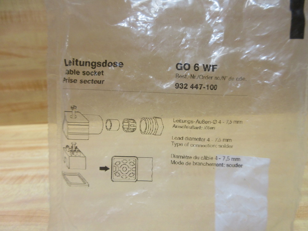 Hirschmann 932447-100 Belden Cable Socket GO 6 WF