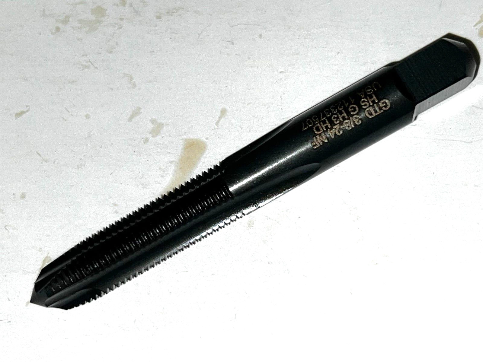 WIDIA GTD SPIRAL POINT TAP 16820 3 FLUTE 3/8″-24 1-1/4″ LOC 3″ OAL LOT OF 2*