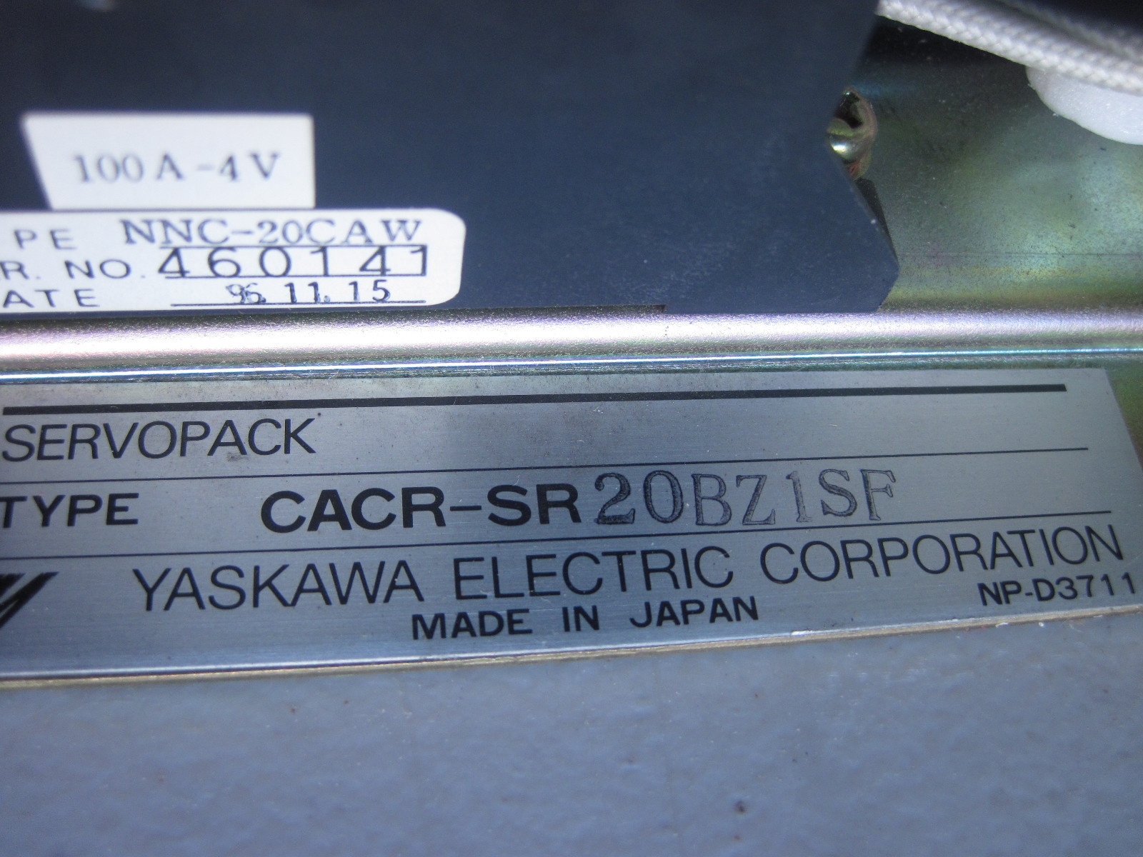 100% WARRANTY (NEW) Yaskawa CACR-SR20BZ1SF Servo Drive ServoPack CACR-SRCA20FZB