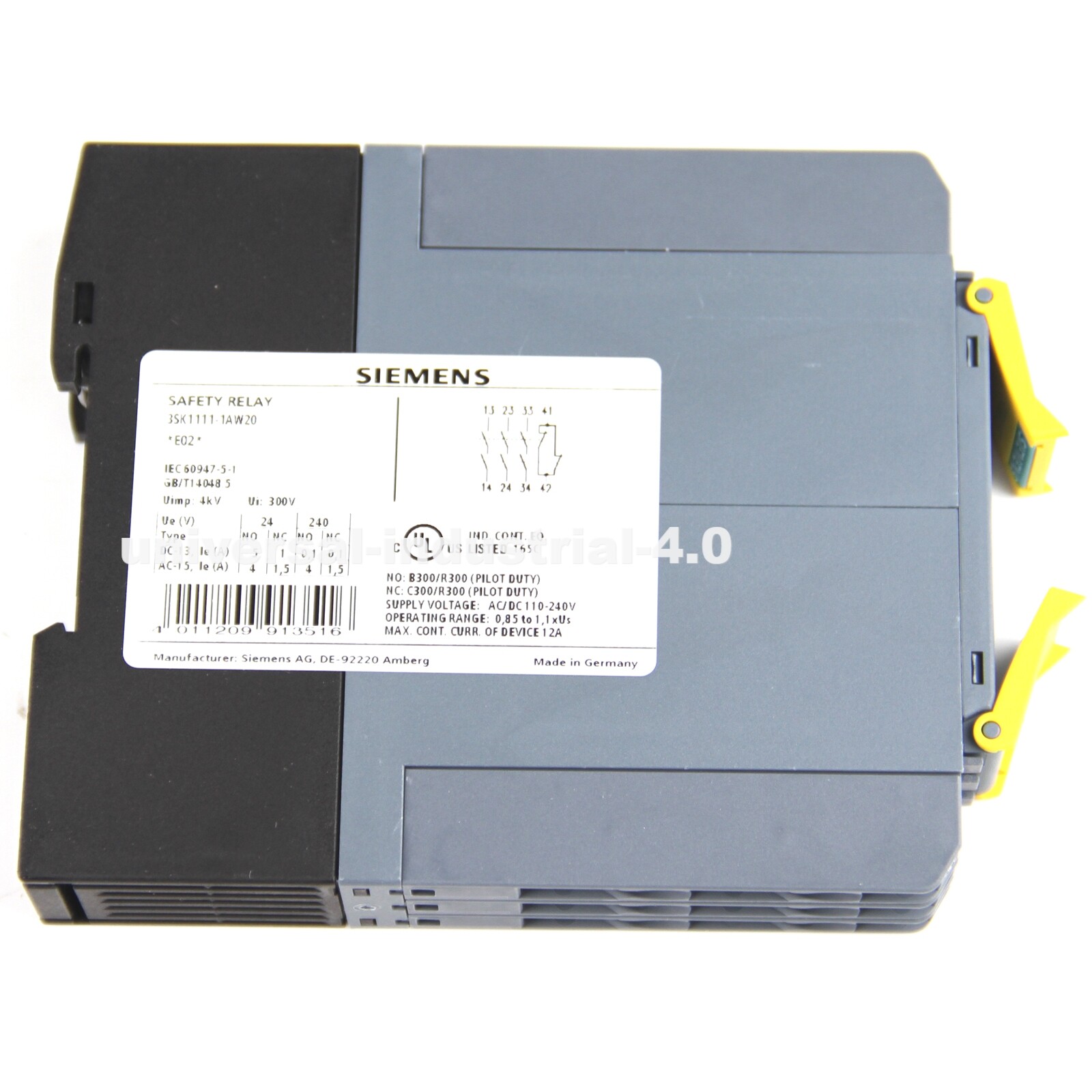NEW Siemens 3SK1111-1AW20 Safety Relay 110-240VAC/DC