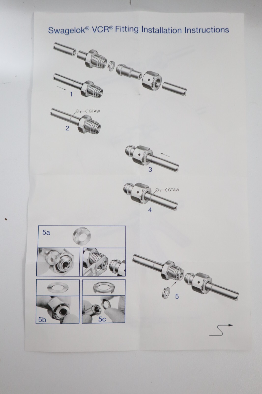 1 NEW SS-8-WVCR-1-8 Swagelok VCR NPT Connector Body, 1/2 in. WVCR x 1/2 in. MNPT