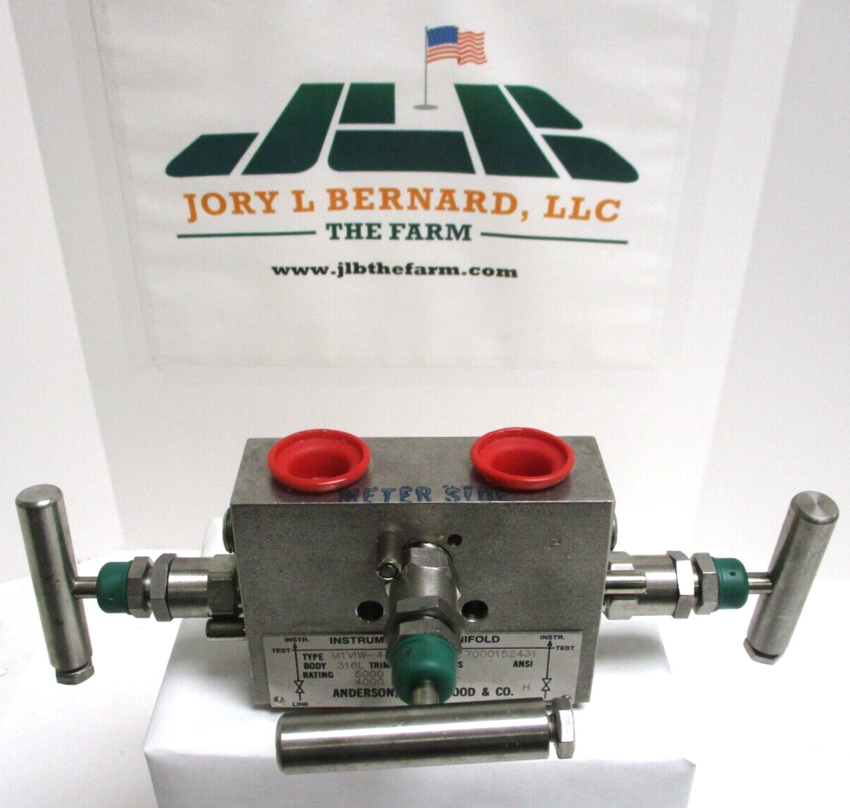 ANDERSON GREENWOOD , 3-VALVE MANIFOLD , M1VIW-4-SG , 5000 PSI , TRIM : MONEL