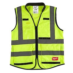 Milwaukee 48-73-5041 Hi Visibility Yellow Performance Safety Vest – S/M