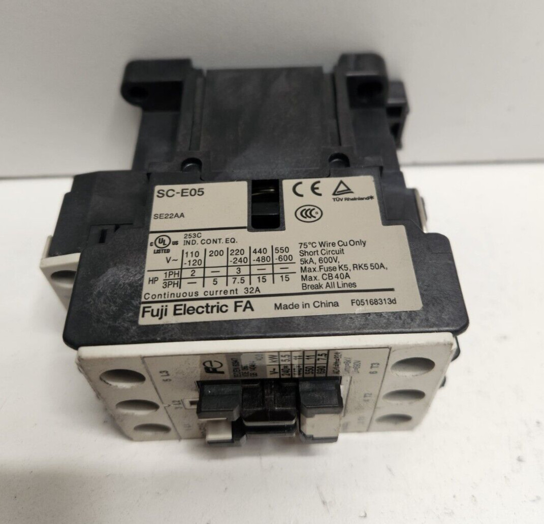 GUARANTEED! FUJI 32A 120V COIL CONTACTOR SC-E05-120V