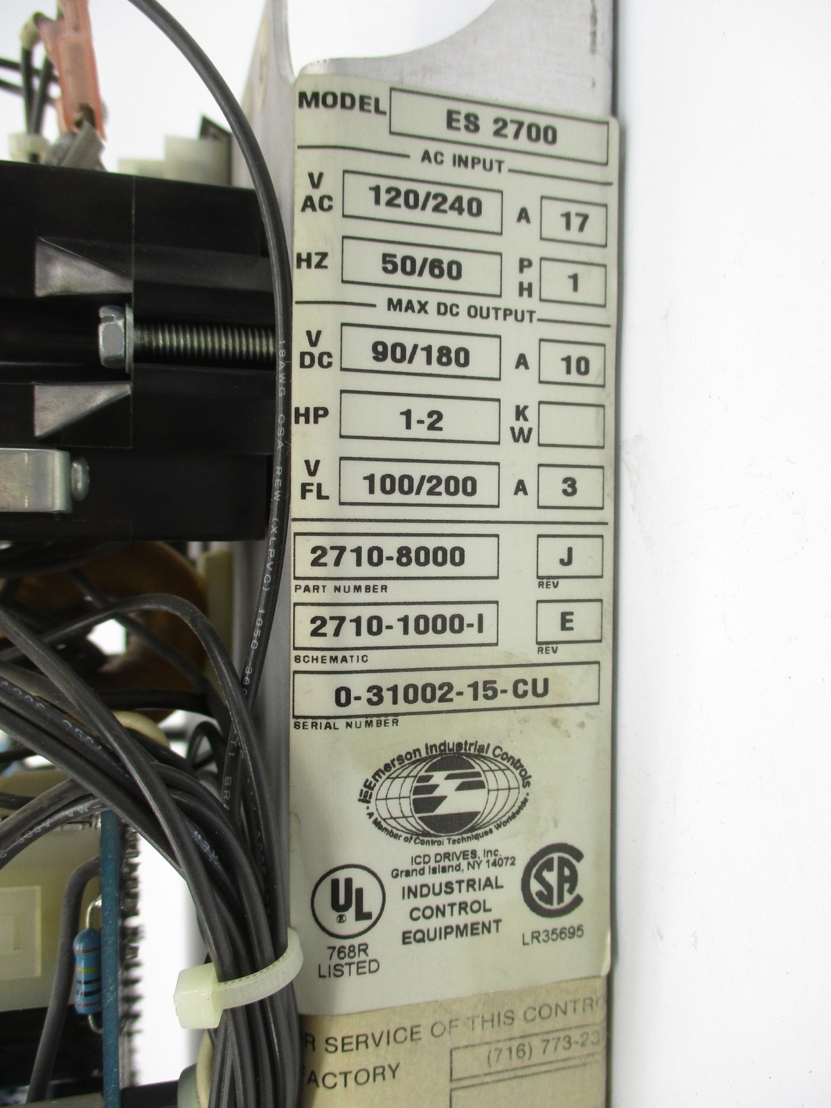 EMERSON ES2700 2710-8000 UNMP