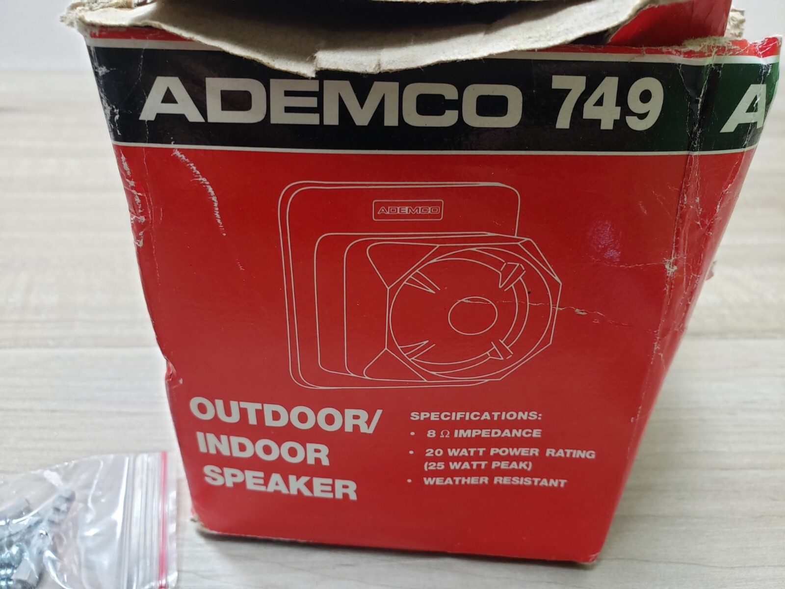 749 Ademco Outdoor/Indoor Speaker, 25W Peak, Weather Resistant