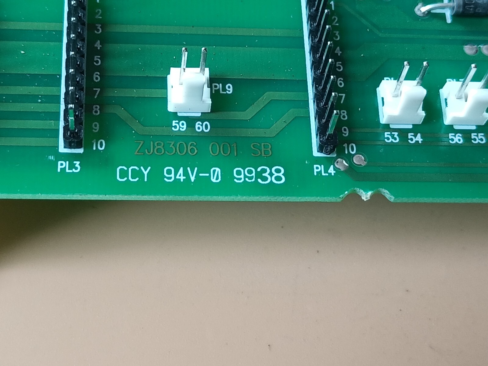 ZJ8306 001 WB ZJ8306 001SB ZJ0306 CCY 94V-0 9938 GEC ALSTHOM MCGG82H1CD0753E