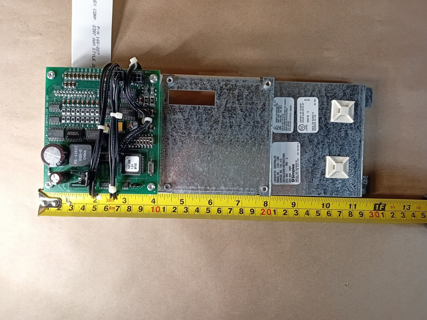 SURPLUS NEW SIMPLEX 4100-1288 LED/Switch Controller with Mounting Plate