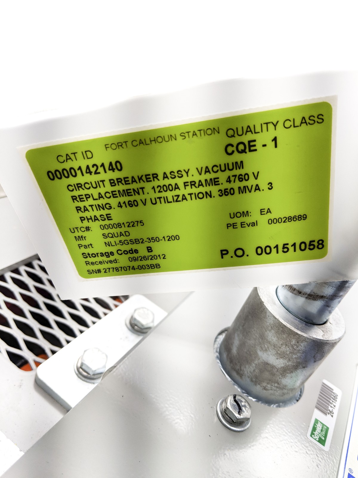 SQUARE D MAGNUM KVR V5FK4133V00 5GSB2-350-1200 NSNP