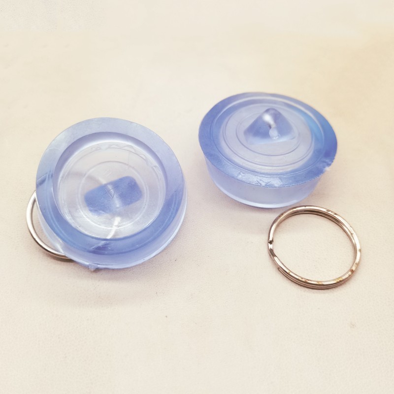 5Pcs Rubber Sink Plug, Clear Drain Stopper Fit 38mm To 40mm Drain