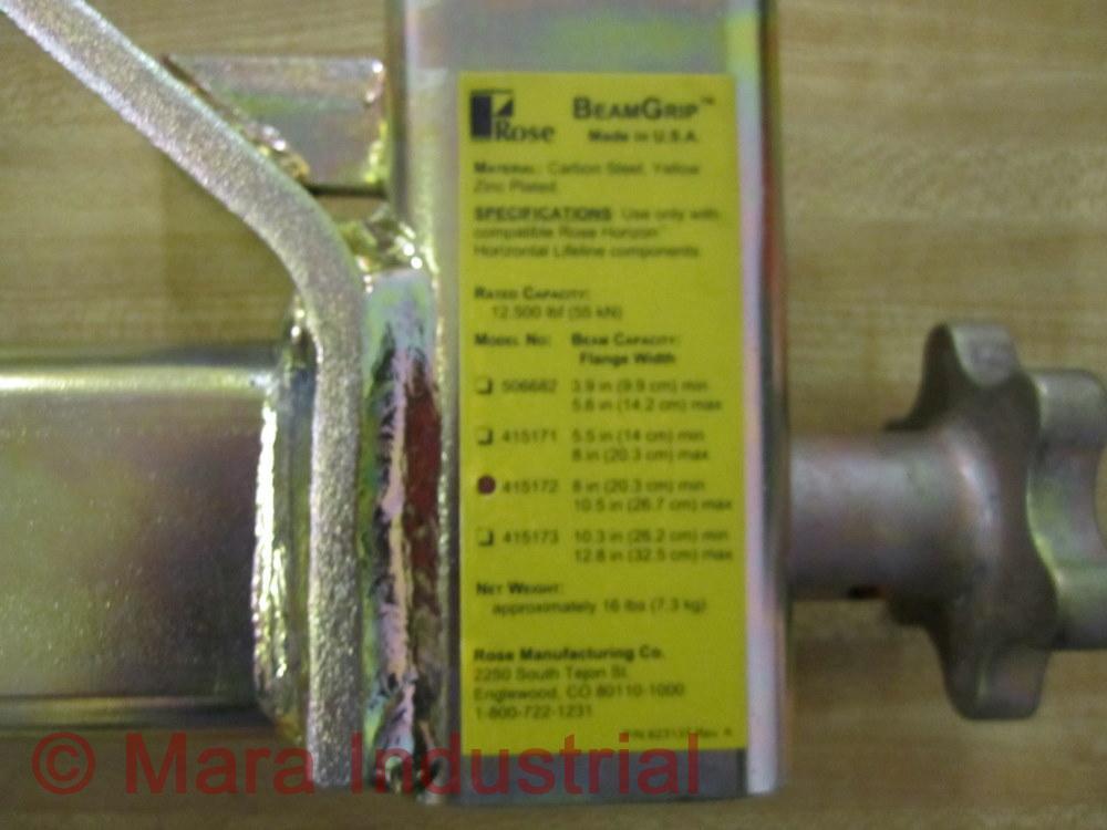 Rose 415172 Beamgrip Anchor 622990 Rev A