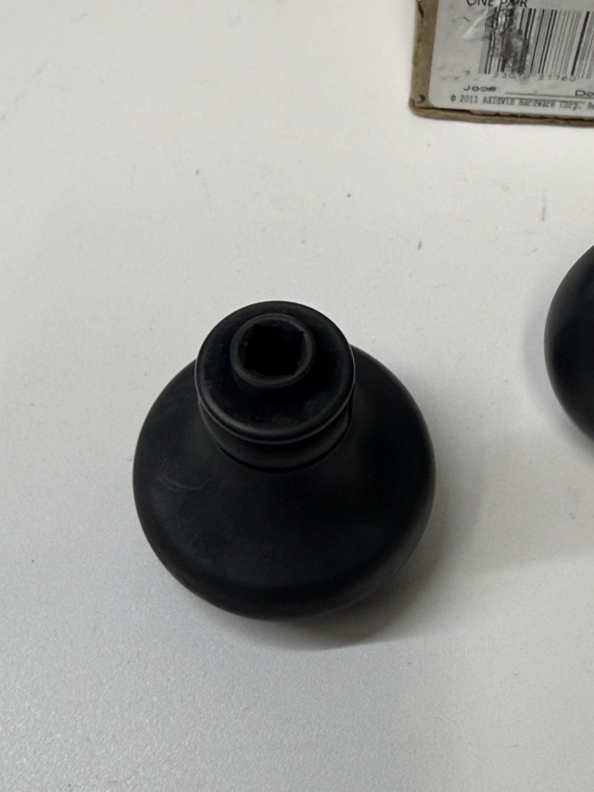 1 Pair (2 Knobs) BALDWIN 5015.102.MR OIL-RUBBED BRONZE DOORKNOBS Without Roses