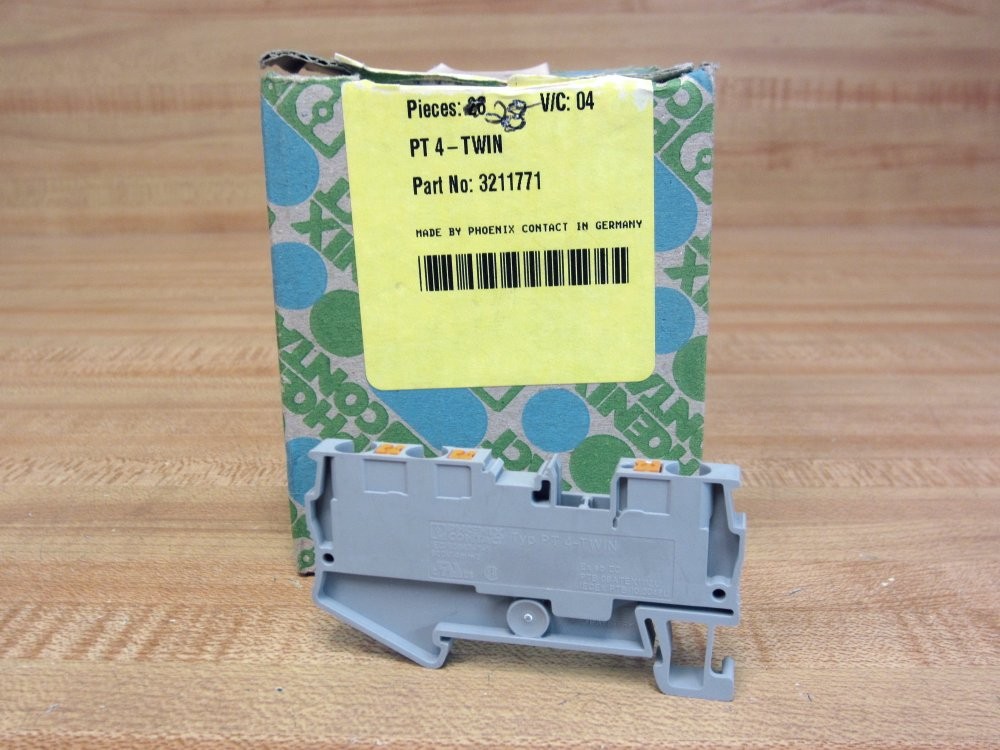 Phoenix Contact PT4-TWIN Terminal Block PT4TWIN 3211771 (Pack of 28)