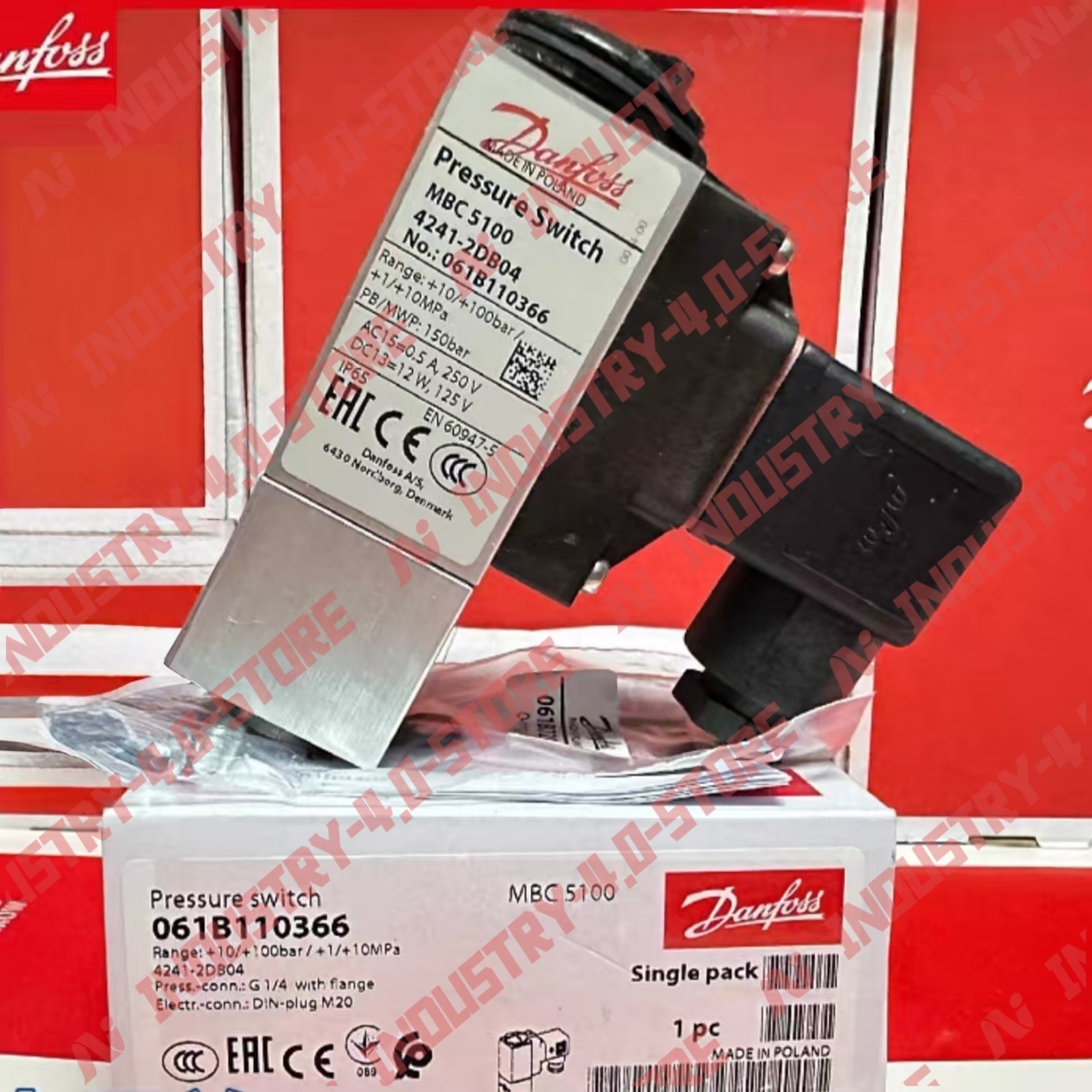 Danfoss 061B110366 MBC5100 Pressure Sensor#1pcs new in box