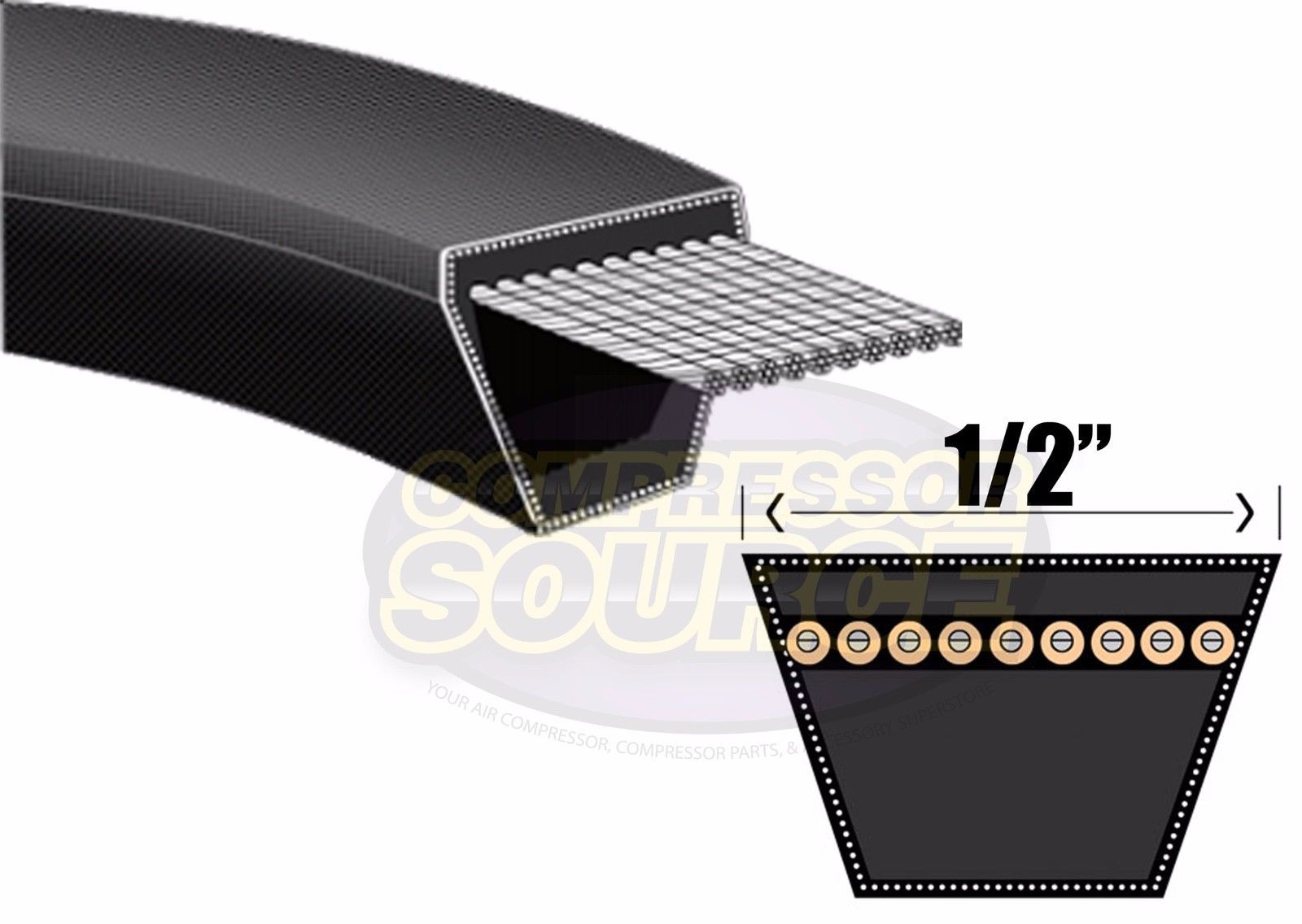 V Belt 4L880 / A86 Replacement 1/2″ x 88″ Industrial & Lawn Mower Heavy Duty