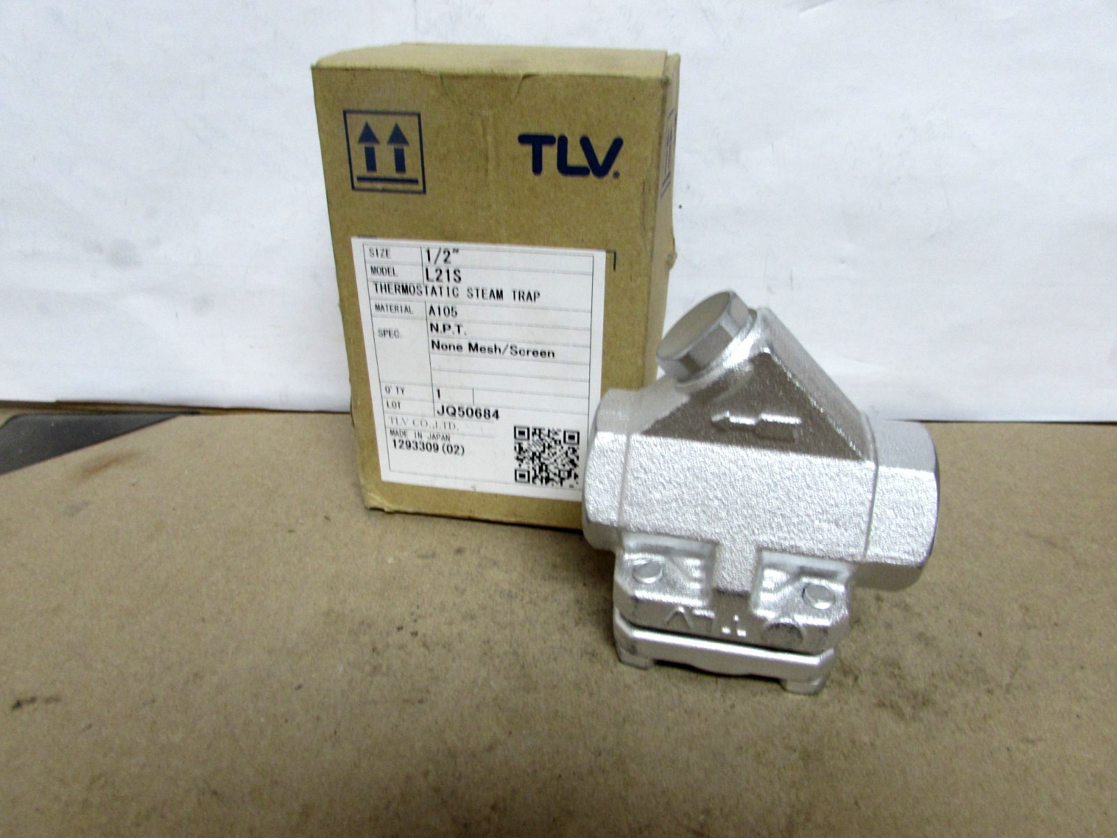 TLV LTD L21S Thermostatic Steam Trap 1/2″ NPT (NEW – OPEN BOX) MAKE OFFER!!!