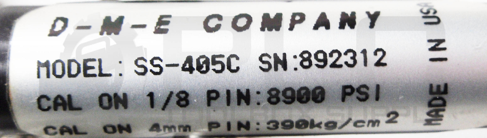 NEW D-M-E SS-405C SLIDE MOLD PRESSURE SENSOR 8900PSI SS405C