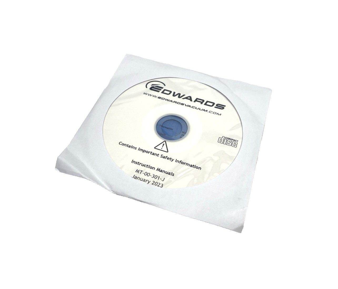 Edwards MT-00-301-J Instruction Manual CD Disc Jan. 2023