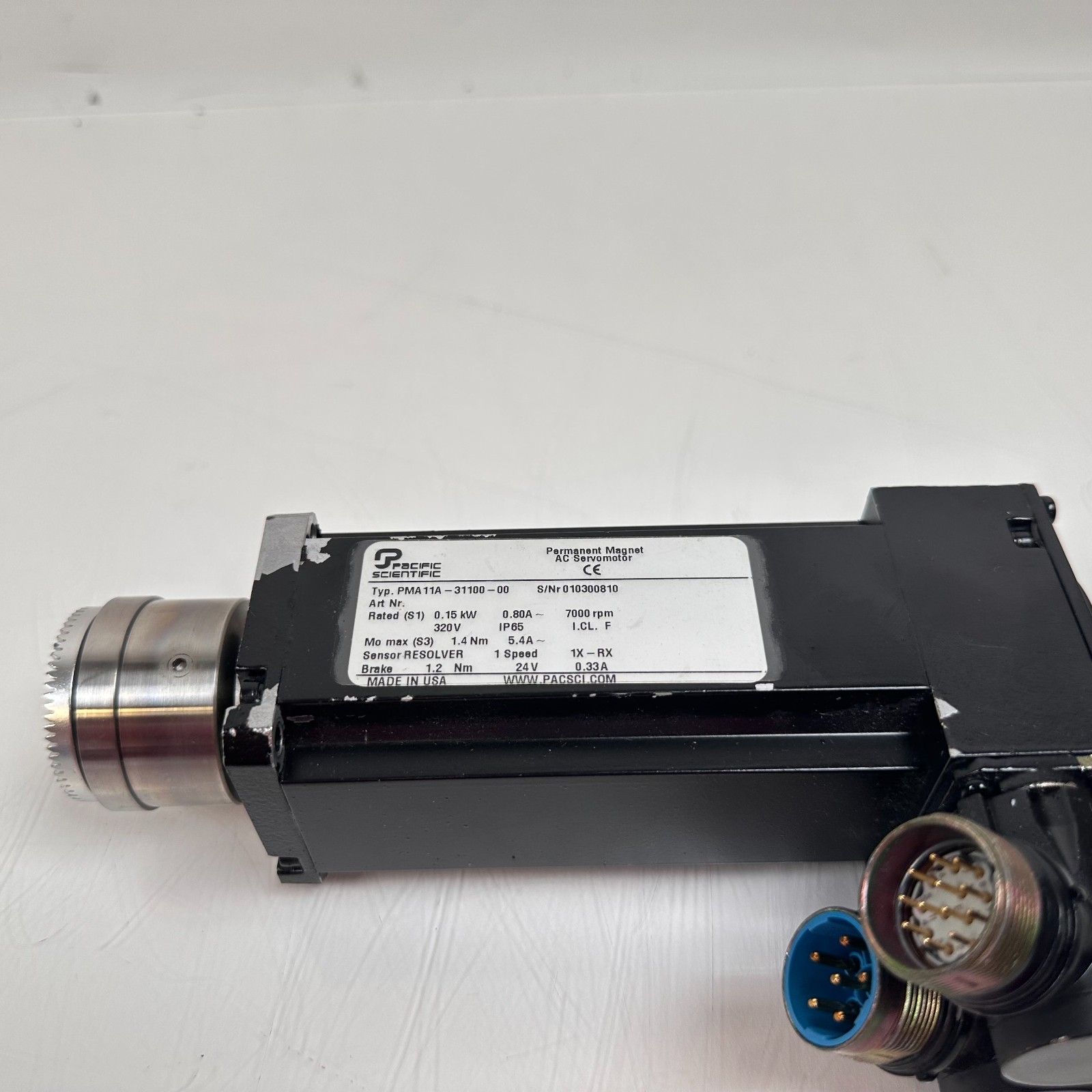 Pacific Scientific PMA11A-31100-00 AC ServoMotor
