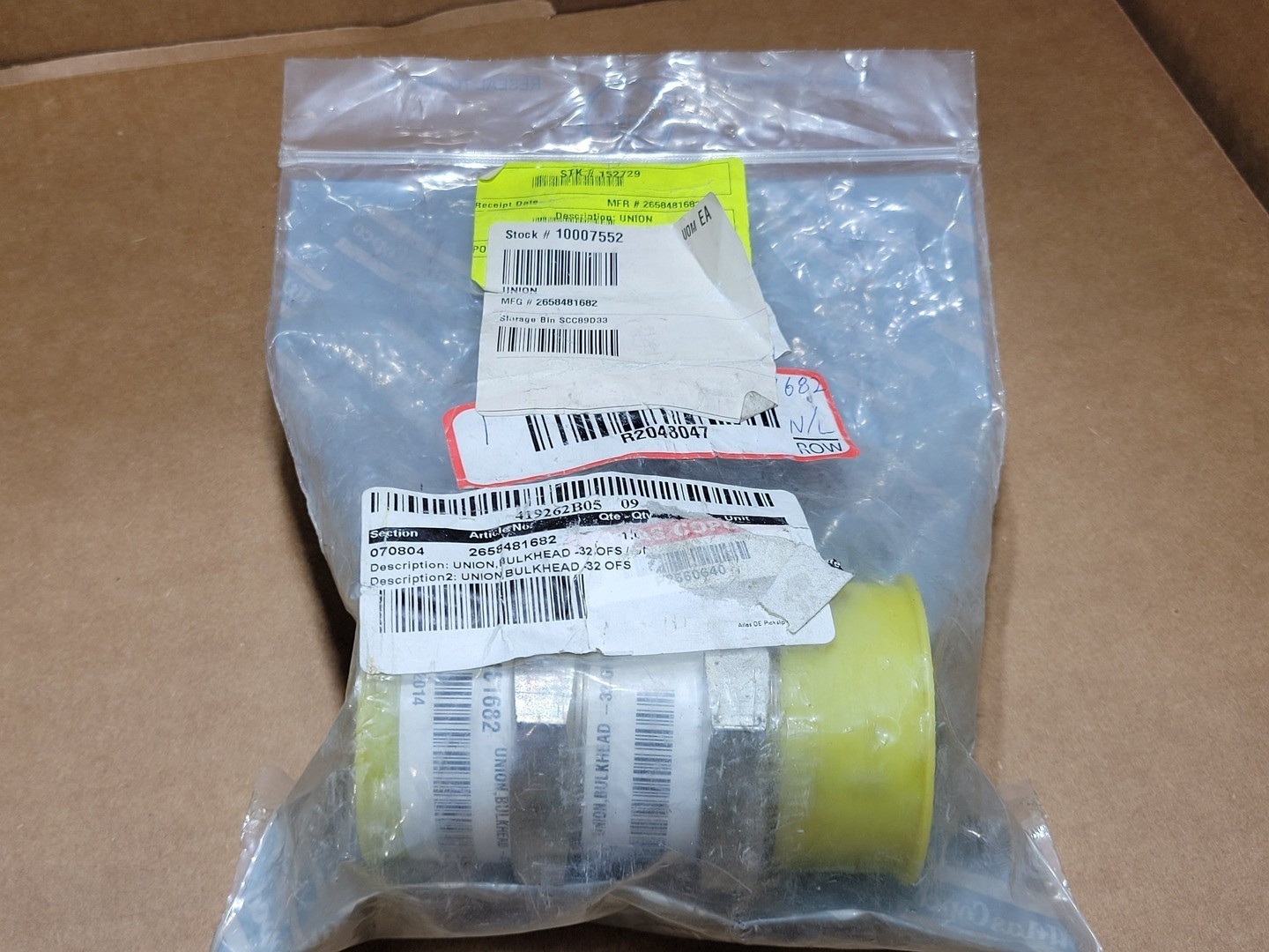 SURPLUS NEW 2014 EPIROC 2658481682 Bulkhead Union – Heavy Machinery