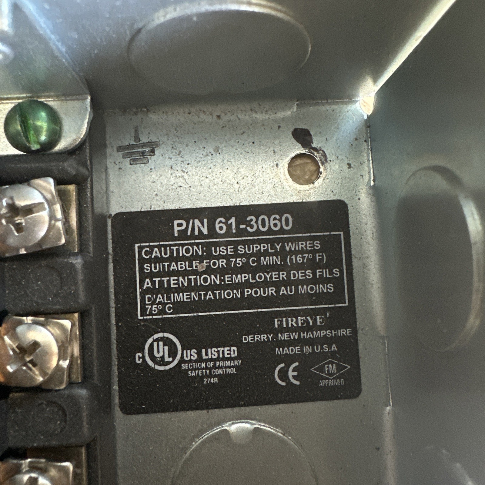 NEW FIREYE 61-3060 CLOSED WIRING BASE