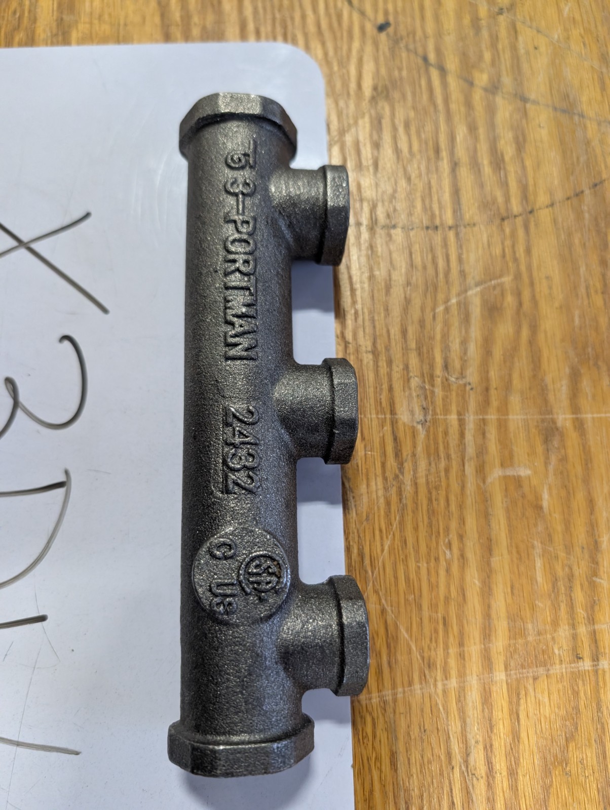 Gastite Manifold Cast 3 Port Portman 2432 (X3DW)