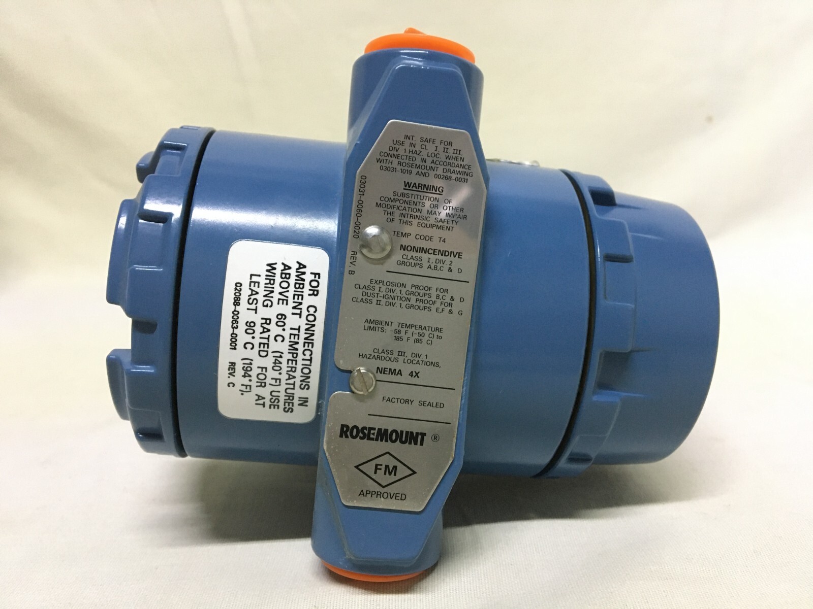 New! Emerson Rosemount 3051TG2A2B21AK5M5Q4 Pressure Transmitter (#20422)