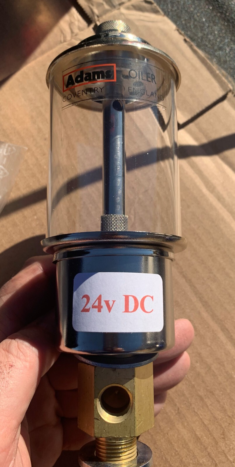 ADAMS OIL DRIP FEEDER 24VDC SOLENOID -NEW