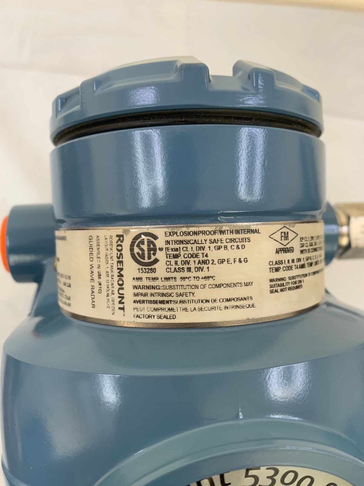 Rosemount / 5300 Level Transmitter / Guided Wave Radar / 5301FA2