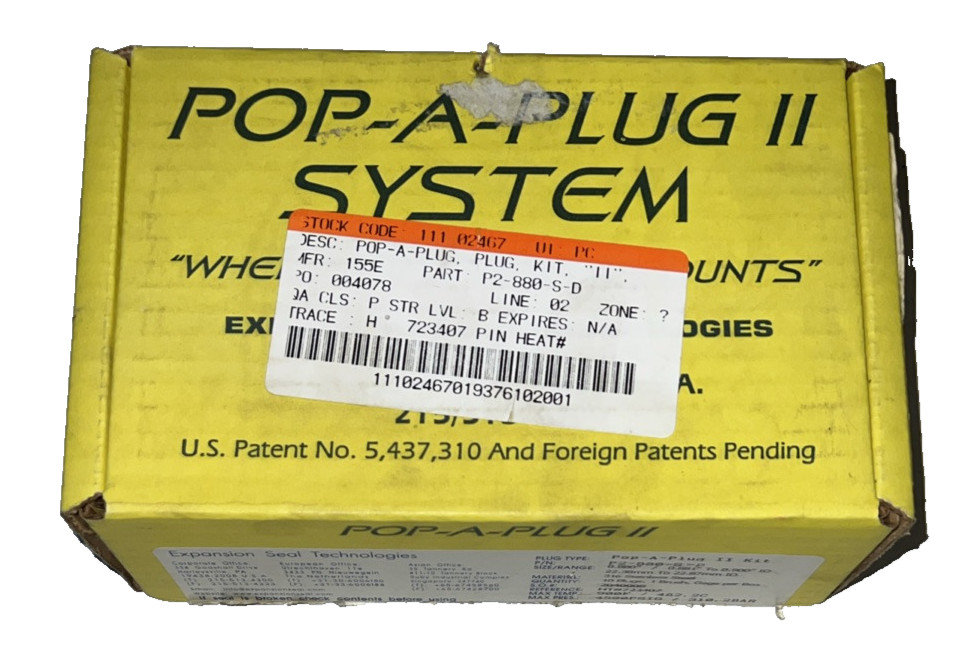 POP-A-PLUG II SYSTEM KIT P2-880-S / P2880S 0.088″
