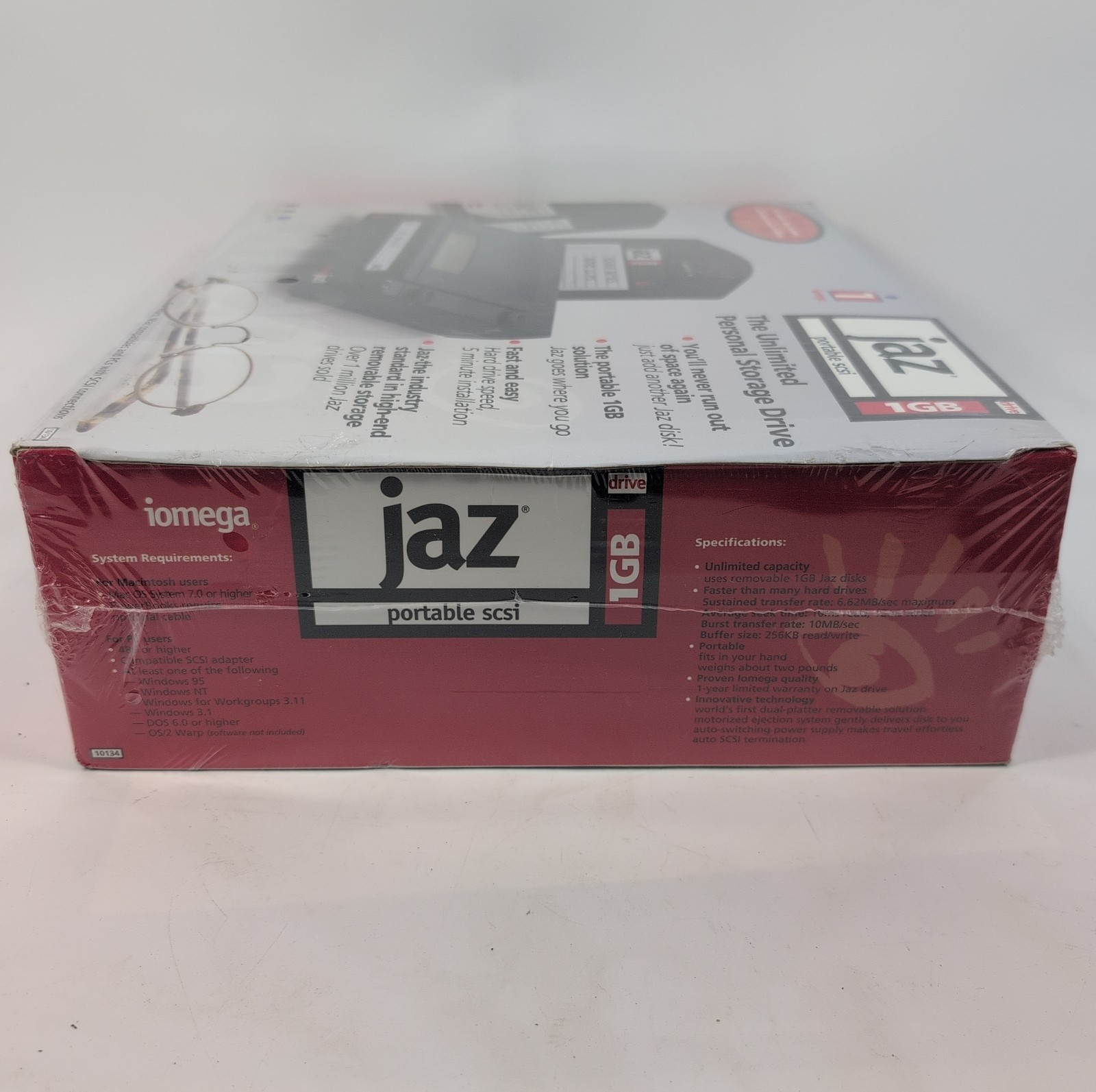 Iomega 1G Jaz External SCSI Storage Magnetic Disk Disc Drive – New Sealed