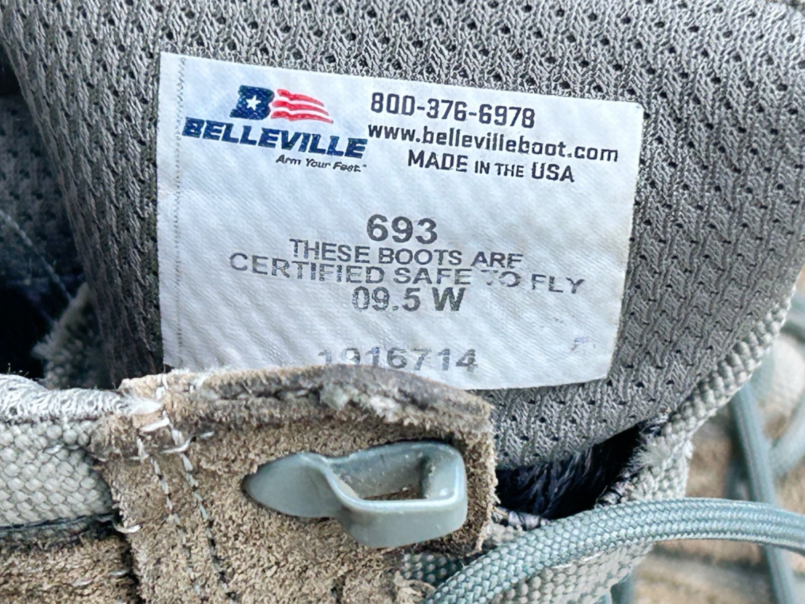 Belleville 693 Combat Boot 9.5W Coyote
