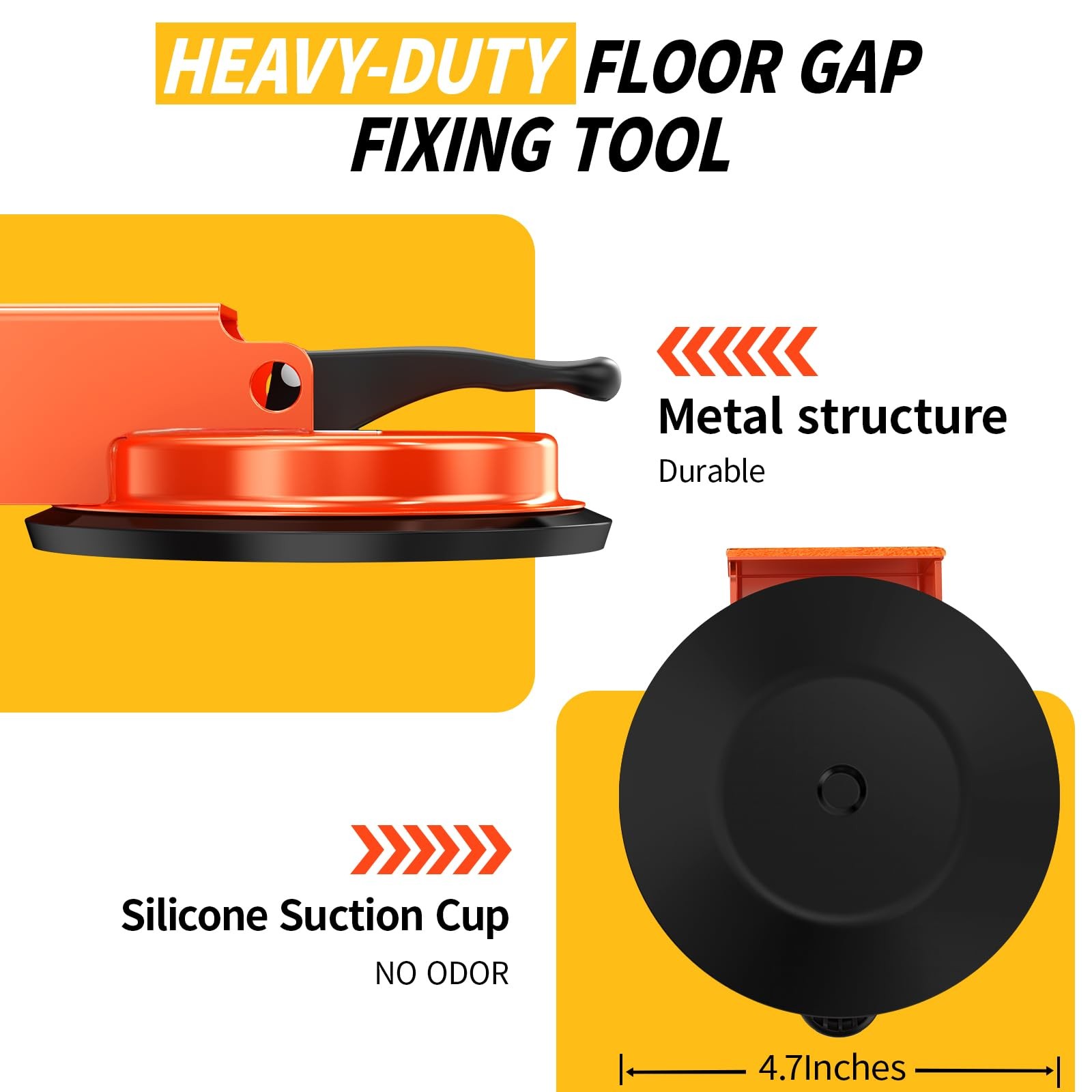 Floor Gap Fixer Tool, Upgraded Heavy Duty Laminate Floor Suction Cup Gap Repa…