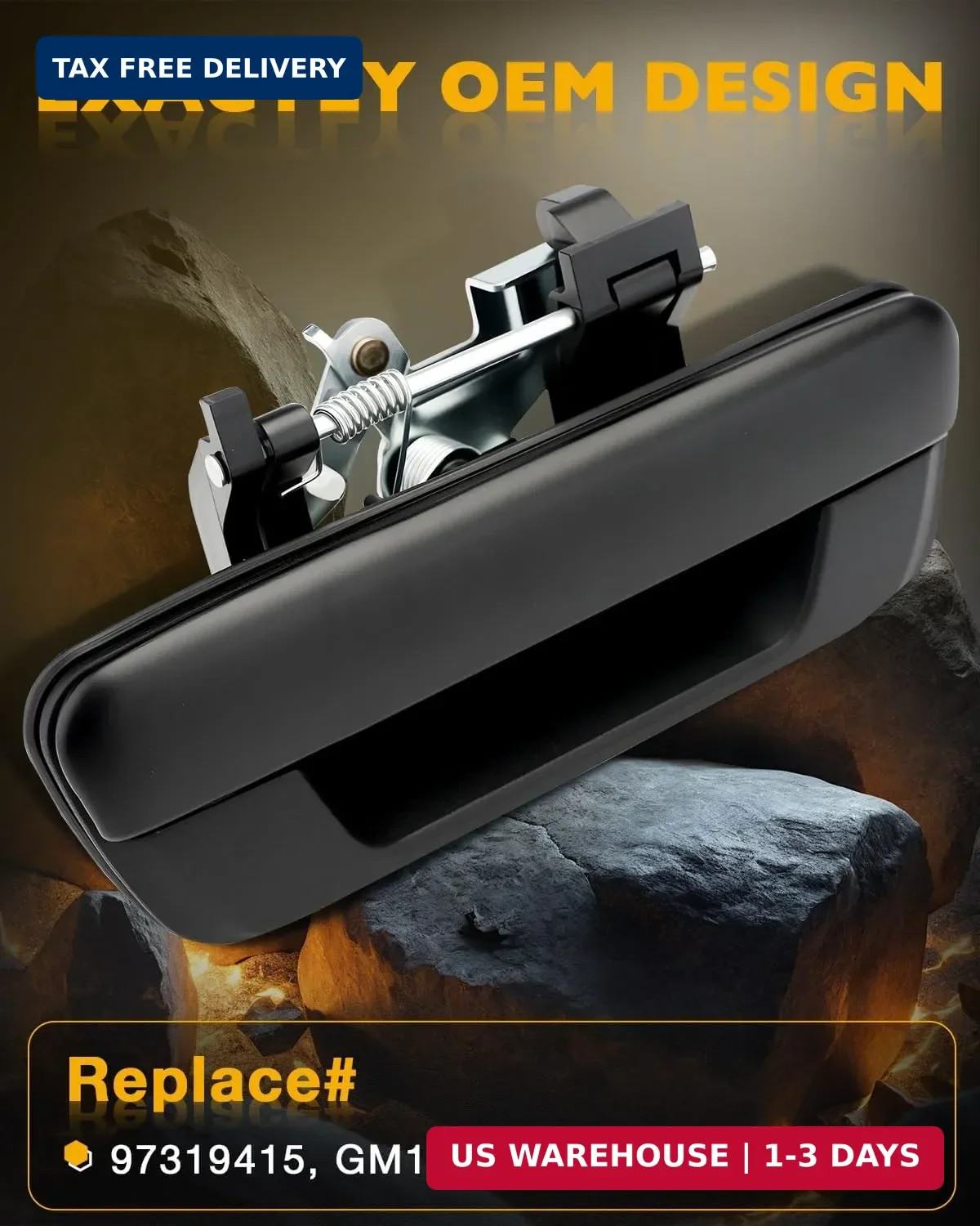 Metal Tailgate Handle for Chevy Colorado GMC Canyon 2004–2014 Rear No Keyhole