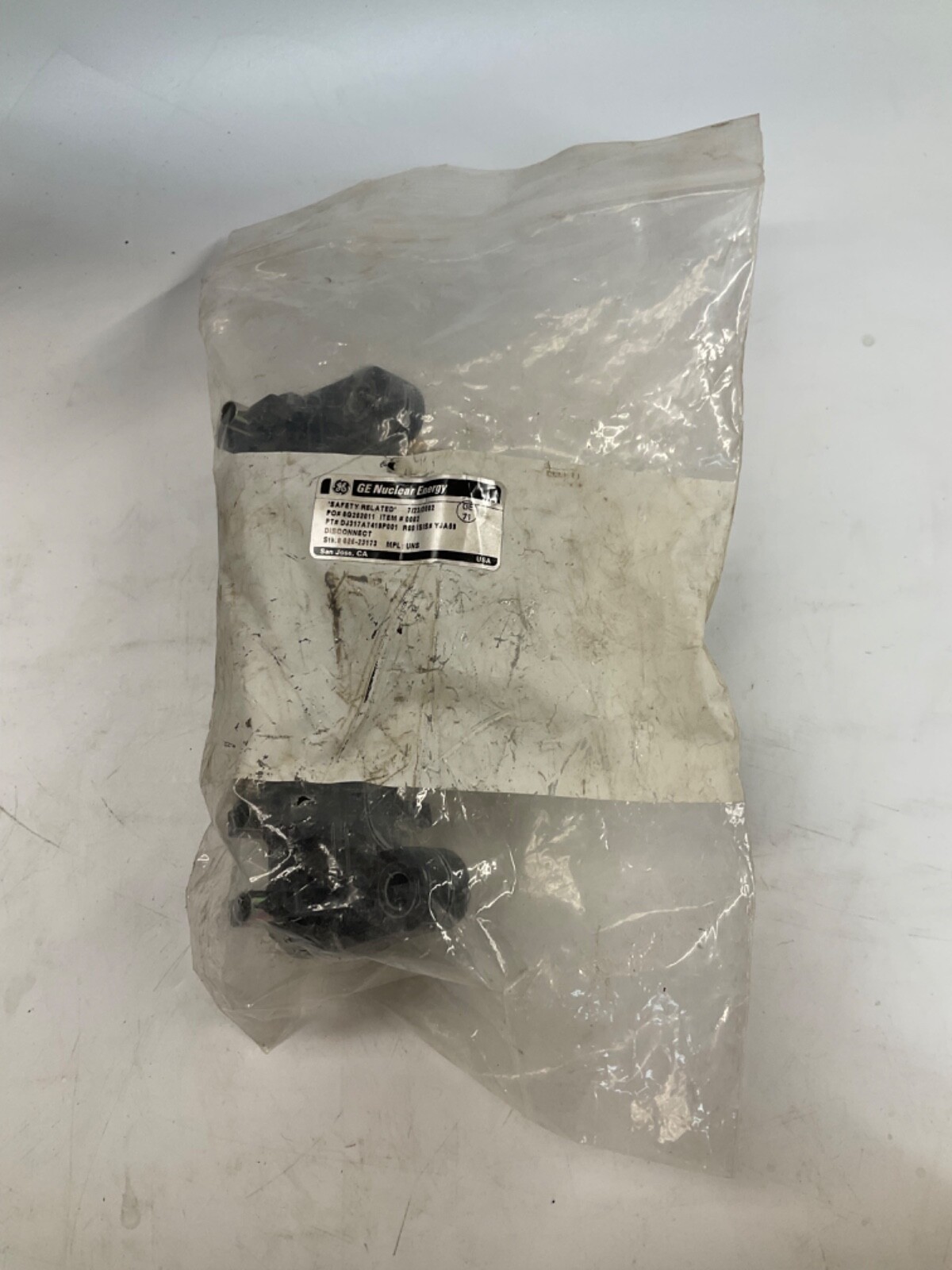 GE DJ317A7419P001 NUCLEAR ENERGY SECONDARY DISCONNECT SWITCH