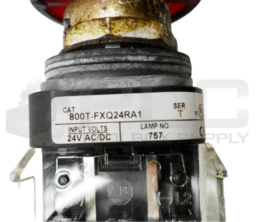 ALLEN BRADLEY 800T-FXQ24RA1 /T PUSH BUTTON W/ (3) 800T-XD4 /E W/ 800T-XAI /E