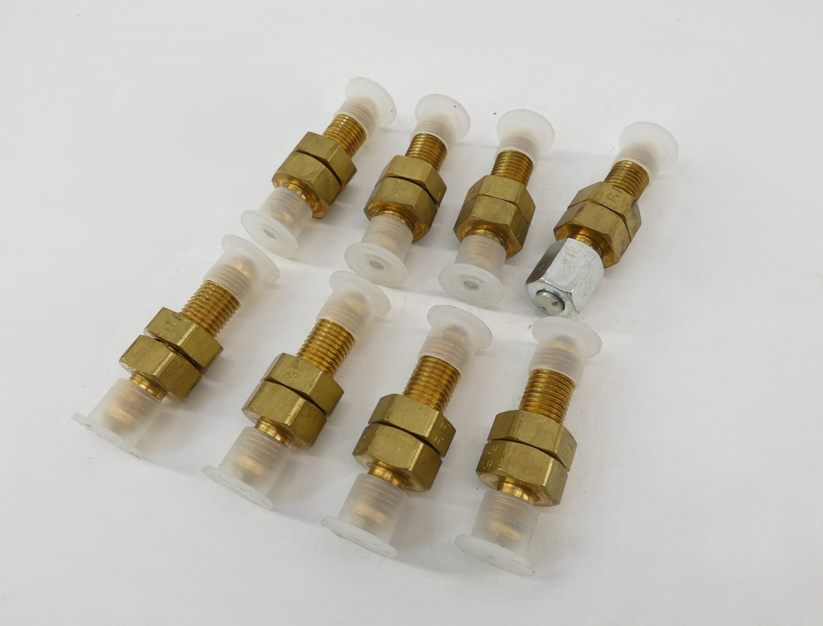 *Lot of 8* Parker Brass Union Fitting Size 7/16-20