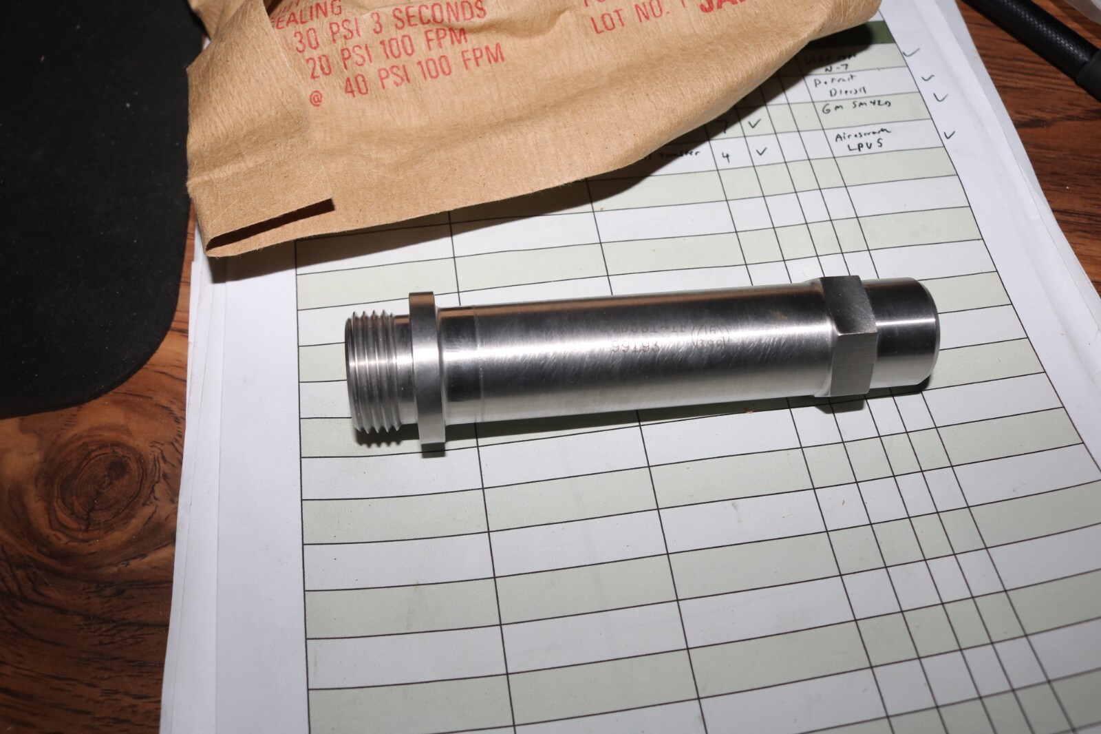 NOS Airesearch PPU85-5 power unit oil transfer tube 379531-1 2835-00-069-7486
